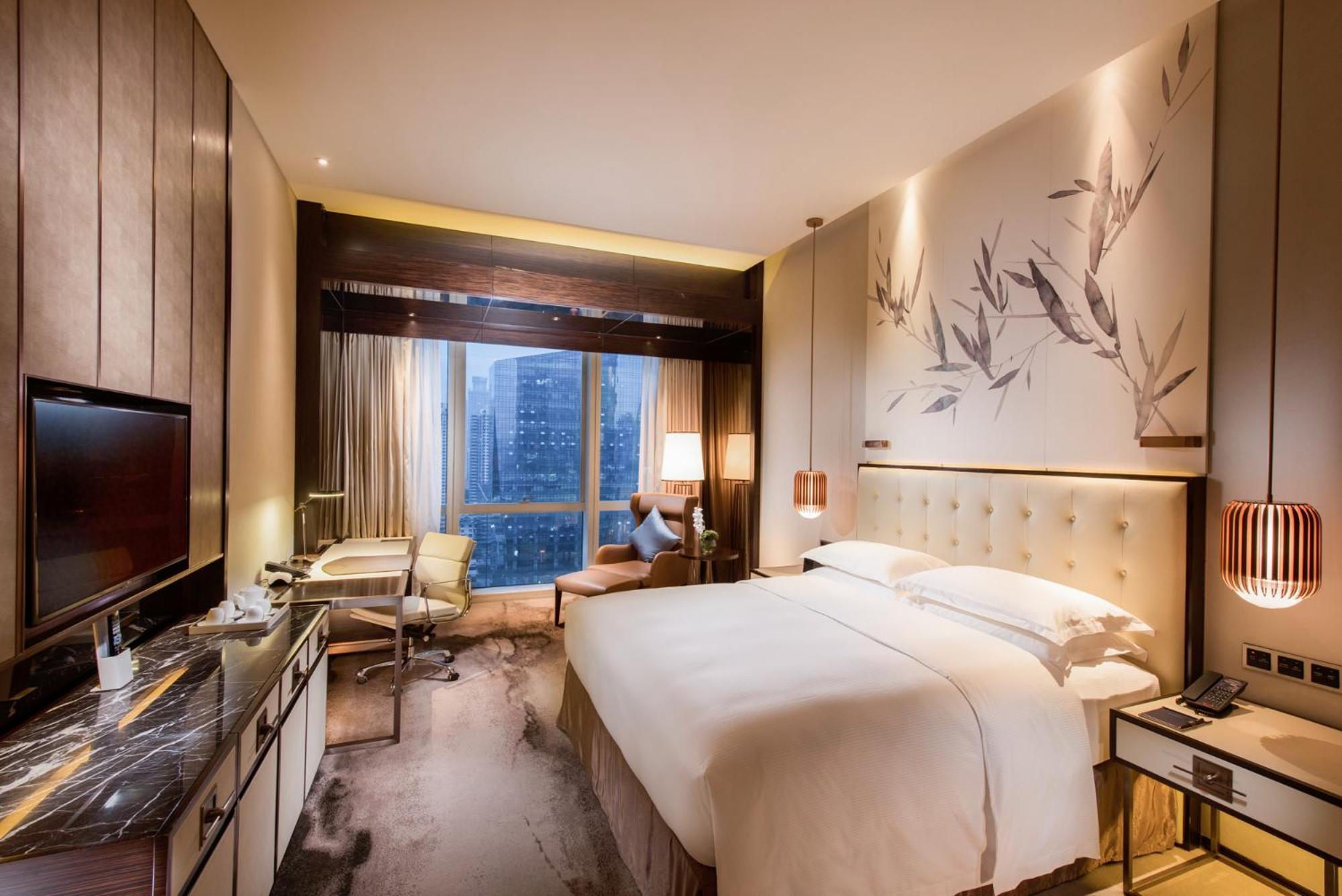 Hilton Shenzhen Futian, Metro Station At Hotel Front Door, Close To Futian Convention & Exhibition Center Dış mekan fotoğraf
