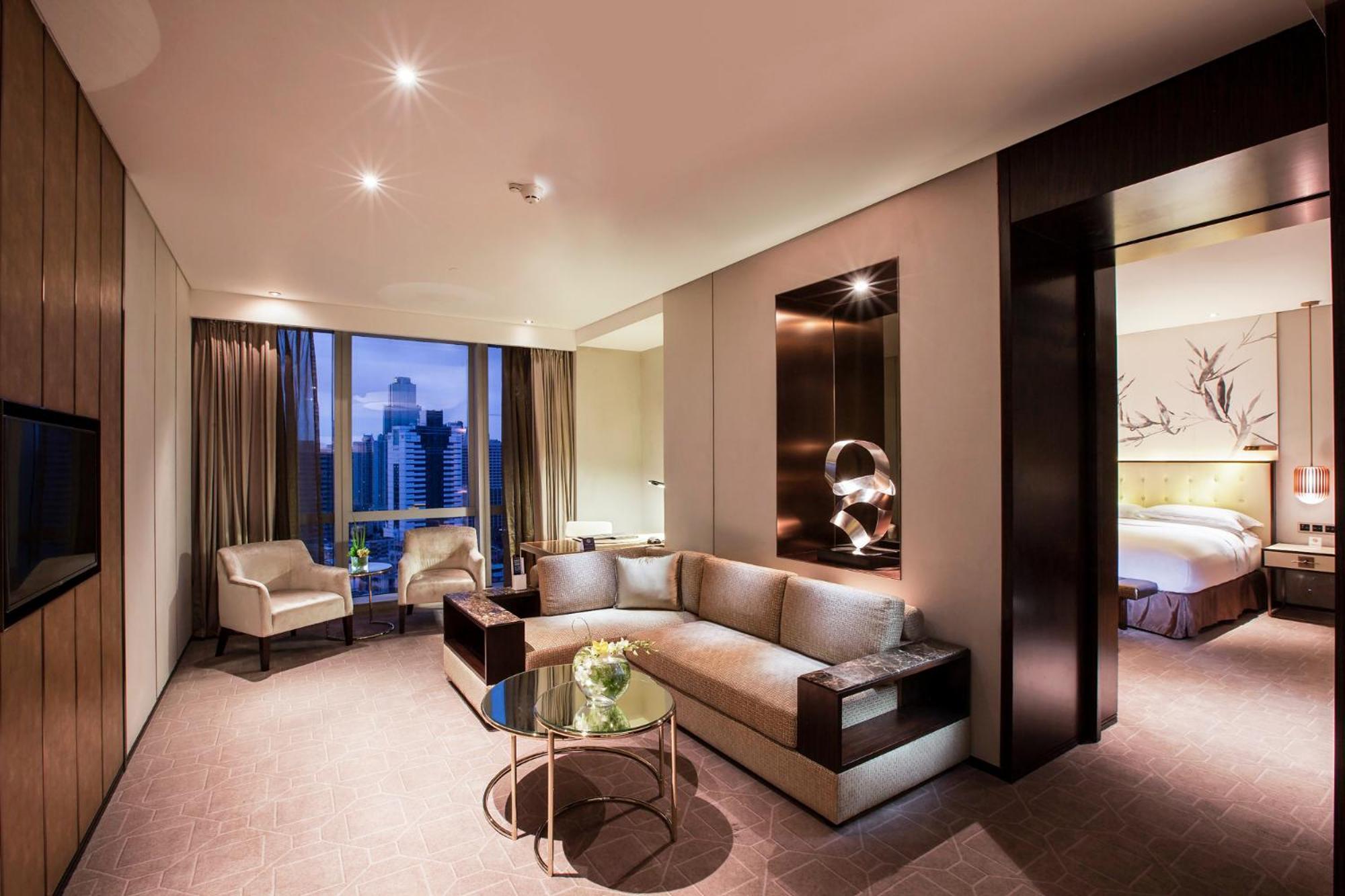Hilton Shenzhen Futian, Metro Station At Hotel Front Door, Close To Futian Convention & Exhibition Center Dış mekan fotoğraf