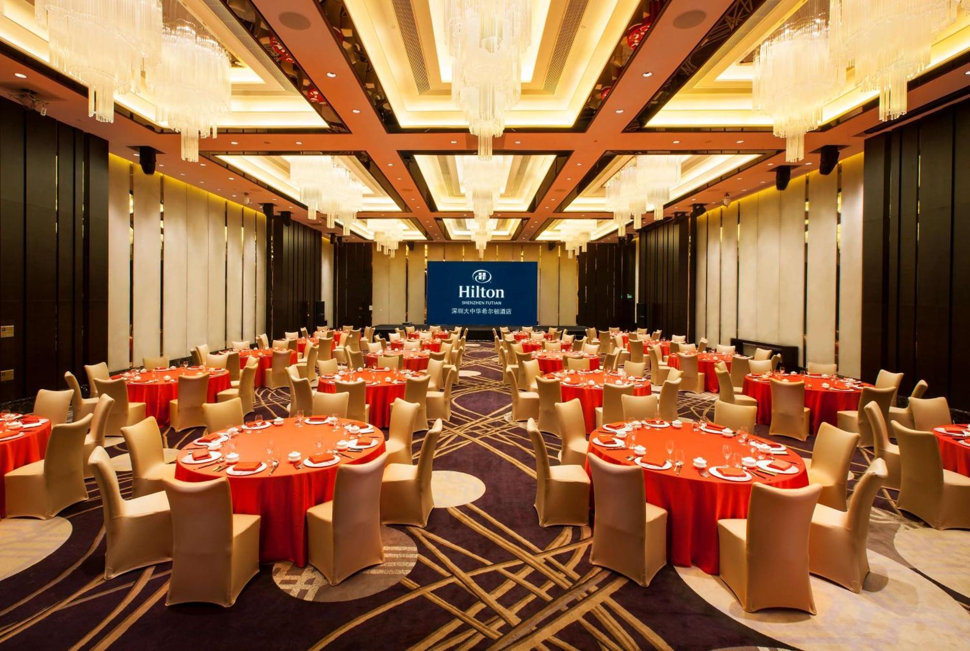 Hilton Shenzhen Futian, Metro Station At Hotel Front Door, Close To Futian Convention & Exhibition Center Dış mekan fotoğraf
