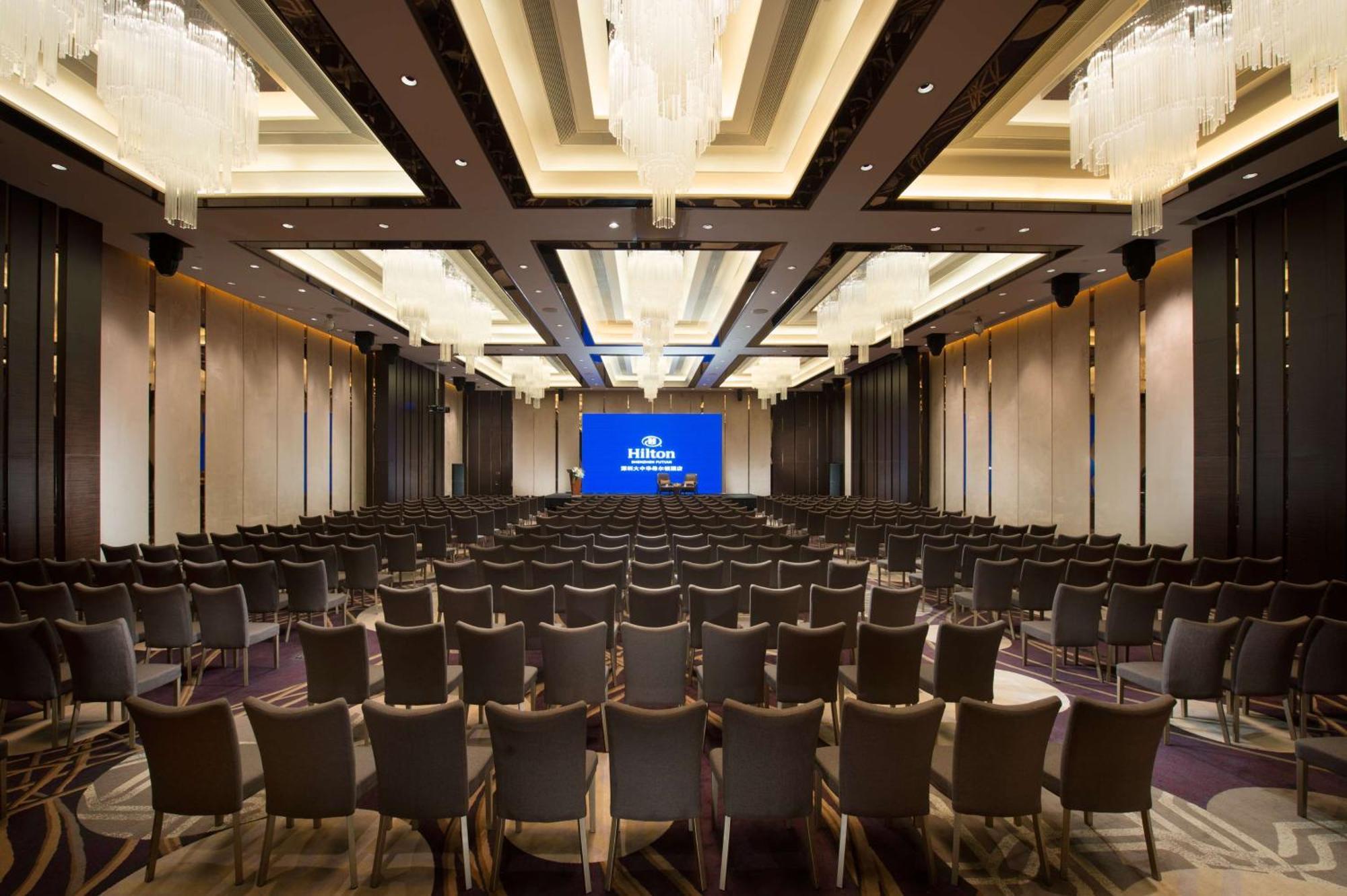 Hilton Shenzhen Futian, Metro Station At Hotel Front Door, Close To Futian Convention & Exhibition Center Dış mekan fotoğraf